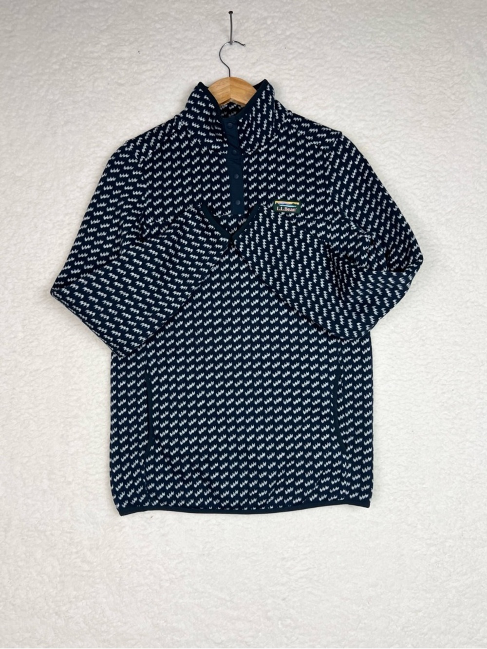 LL Bean Large TALL Sweater Fleece Pullover Birdseye T
Snap Women’s Size S Tall - Picture 2 of 12